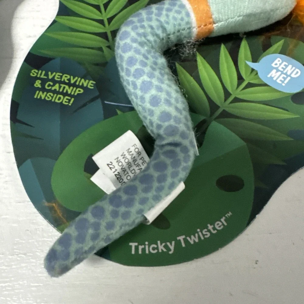 Lot Of 2 Smartykat Instincts CRAZY COiL + TRICKY TWISTER‎ Feather Plush Cat Toys